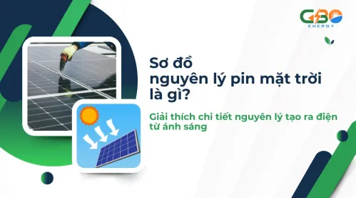 Sơ đồ nguyên lý pin mặt trời là gì? Giải thích chi tiết nguyên lý tạo ra điện từ ánh sáng