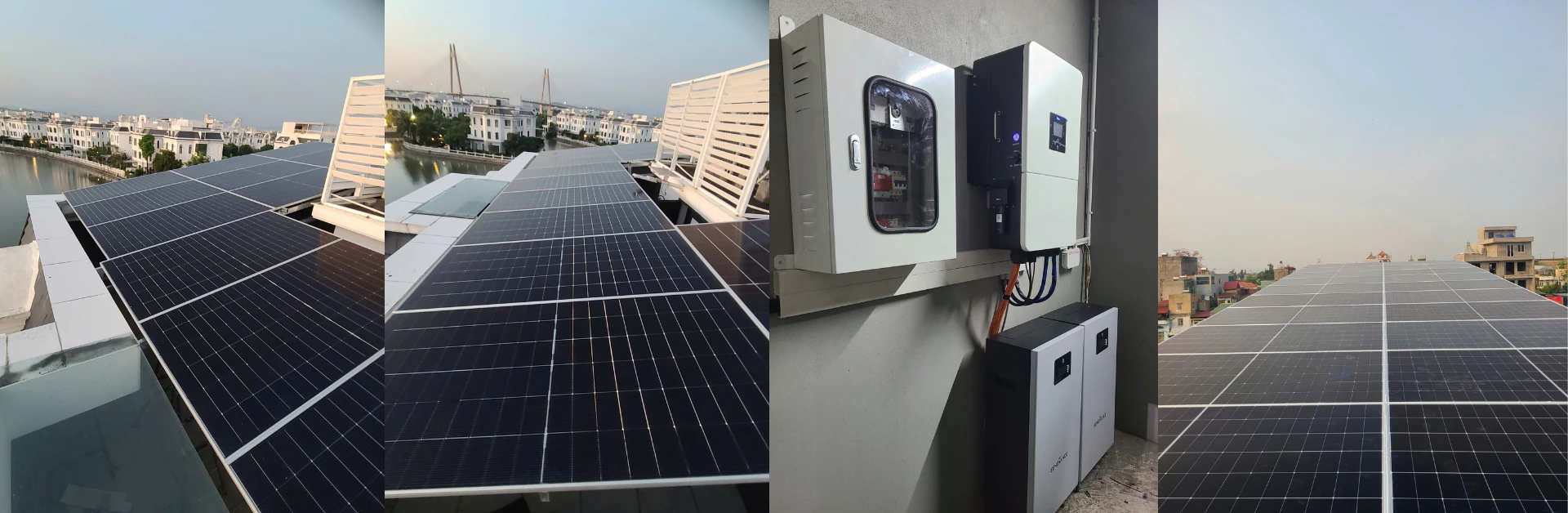 Điện mặt trời mái nhà hệ hybrid 36kw - Anh Tùng (Long Biên, Hà Nội)