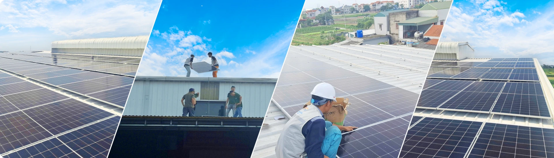 Điện mặt trời mái nhà - Nhà máy chế biến thực phẩm Minh Đức